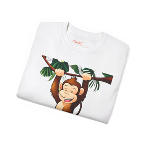 Playful Ultra Cotton Tee - Classic Monkey Vibe - Dipaliz - T-shirts