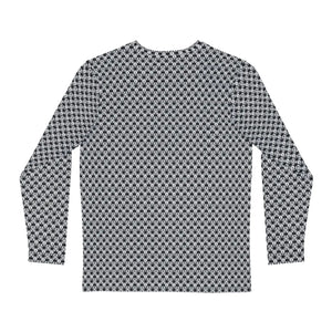 Edgy Long Sleeve Aop Tee - Monochrome Geometric Pattern - Dipaliz - T-shirts