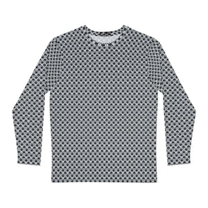 Edgy Long Sleeve Aop Tee - Monochrome Geometric Pattern - Dipaliz - T-shirts
