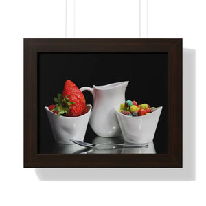 Morning Breakfast Framed Horizontal Poster - 14″ x 11″ / Walnut - Posters Prints & Visual Artwork