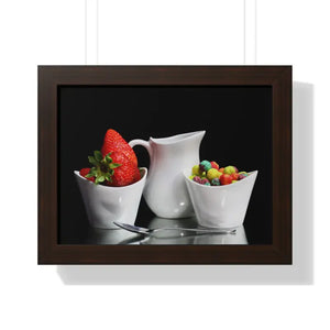 Morning Breakfast Framed Horizontal Poster - 16″ x 12″ / Walnut - Posters Prints & Visual Artwork