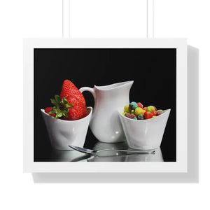 Morning Breakfast Framed Horizontal Poster - 20’’ x 16’’ / White - Posters Prints & Visual Artwork