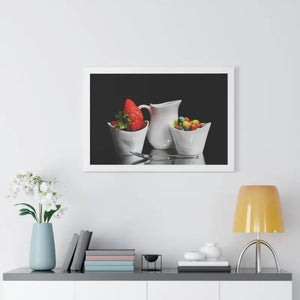 Morning Breakfast Framed Horizontal Poster - Posters Prints & Visual Artwork