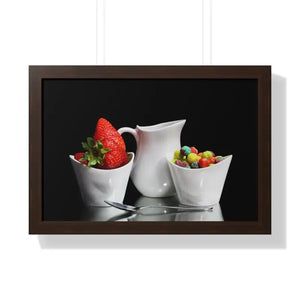 Morning Breakfast Framed Horizontal Poster - 24″ x 16″ / Walnut - Posters Prints & Visual Artwork