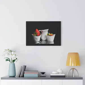 Morning Breakfast Framed Horizontal Poster - Posters Prints & Visual Artwork
