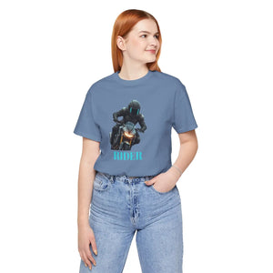 Soft Cotton Jersey Short Sleeve Tee - Motorcycle Rider - Dipaliz - T-shirts
