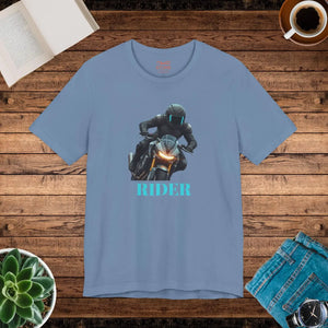 Soft Cotton Jersey Short Sleeve Tee - Motorcycle Rider - Dipaliz - T-shirts
