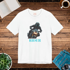 Soft Cotton Jersey Short Sleeve Tee - Motorcycle Rider - Dipaliz - T-shirts
