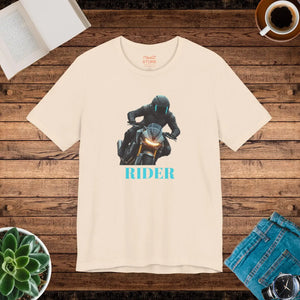 Soft Cotton Jersey Short Sleeve Tee - Motorcycle Rider - Dipaliz - T-shirts
