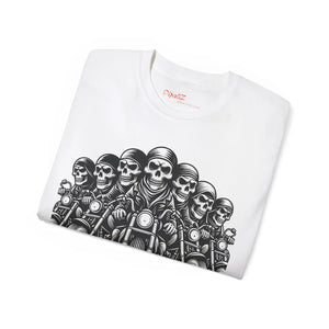 Bold Skeleton Motorcycle Ultra Cotton Tee - Dipaliz - T-shirts