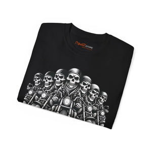 Bold Skeleton Motorcycle Ultra Cotton Tee - Dipaliz - T-shirts