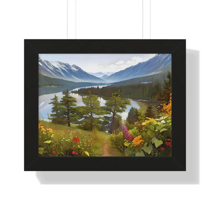 Mountains - Adventure Awaits | Dipaliz - 14″ x 11″ / Black - Posters Prints & Visual Artwork