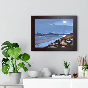 Gallery Canvas Wraps Mountain Sea View Framed Poster by Dipaliz - Posters Prints & Visual Artwork