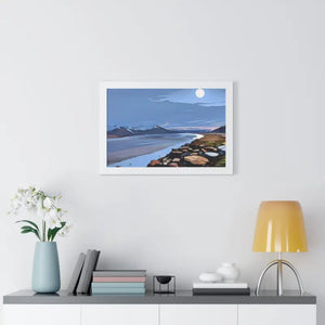Gallery Canvas Wraps Mountain Sea View Framed Poster by Dipaliz - Posters Prints & Visual Artwork