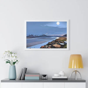 Gallery Canvas Wraps Mountain Sea View Framed Poster by Dipaliz - Posters Prints & Visual Artwork