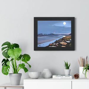 Gallery Canvas Wraps Mountain Sea View Framed Poster by Dipaliz - Posters Prints & Visual Artwork