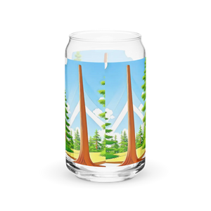 Eco-friendly can Shaped Glass - Nature Inspired 16oz - Dipaliz - Tumblers