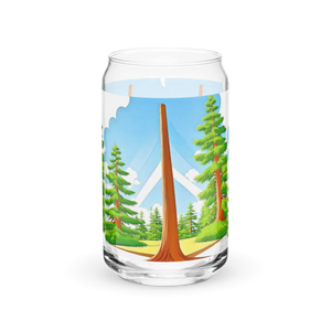 Eco-friendly can Shaped Glass - Nature Inspired 16oz - Dipaliz - Tumblers