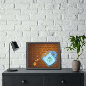 Bold Modern Framed Paper Posters - Chic Pine Wood - Dipaliz - Prints & Visual Artwork