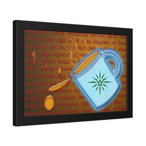Bold Modern Framed Paper Posters - Chic Pine Wood - Dipaliz - Prints & Visual Artwork