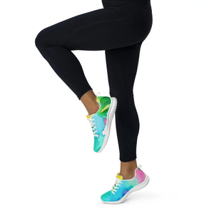 Vibrant Women’s Athletic Shoes - Multicolored Watercolor - Dipaliz - Sneakers