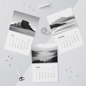 Nature Calendar 2026 - Monochrome Wall - Dipaliz - Calendars