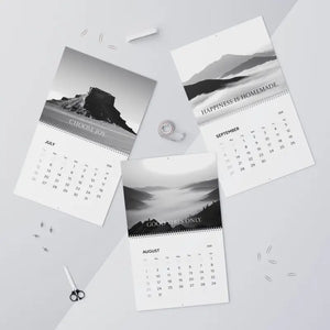 Nature Calendar 2026 - Monochrome Wall - Dipaliz - Calendars