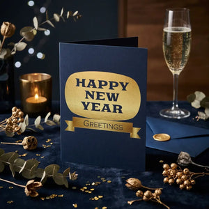 Dipaliz new year greeting card and matching envelopes - cards