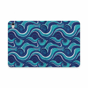 Dipaliz Ocean Swirl Tablet Folio Case Vegan Leather Cover - Computer Accessories