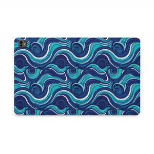 Dipaliz Ocean Swirl Tablet Folio Case Vegan Leather Cover - Computer Accessories