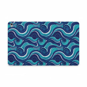 Dipaliz Ocean Swirl Tablet Folio Case Vegan Leather Cover - Computer Accessories