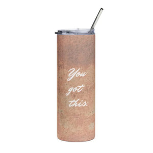 Bruskinny Tumbler - 20oz Stainless Steel Motivational - Dipaliz - White / Tumblers