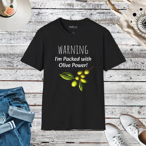Softstyle Olive Power Unisex T-shirt Cotton - Dipaliz - T-shirts - s