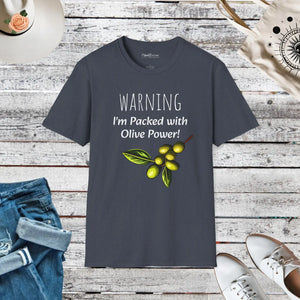 Softstyle Olive Power Unisex T-shirt Cotton - Dipaliz - T-shirts - s