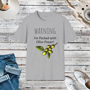 Softstyle Olive Power Unisex T-shirt Cotton - Dipaliz - T-shirts - s