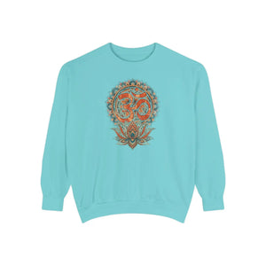 Dipaliz Om Mandala Yoga Graphic Crewneck Cotton Sweatshirt - Sweatshirts