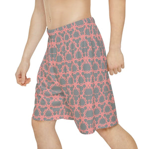 Bold Orange Pattern Sports Shorts - Men’s Gym - Dipaliz