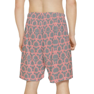 Bold Orange Pattern Sports Shorts - Men’s Gym - Dipaliz