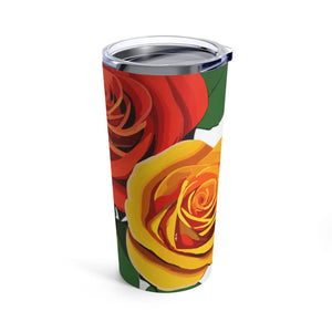 Rose Radiance Tumbler - Red Roses Stainless Steel 20oz - Dipaliz - Tumblers