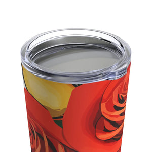 Rose Radiance Tumbler - Red Roses Stainless Steel 20oz - Dipaliz - Tumblers