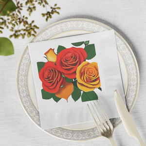 White Coined Napkins – 3 Ply Wedding Tableware - Dipaliz - Paper