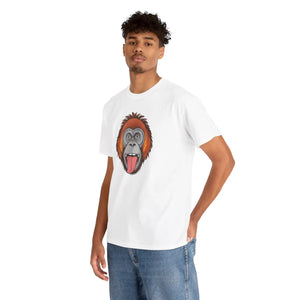 Soft Cotton Tee - Orangutan’s Face Deluxe Fit - Dipaliz - T-shirts