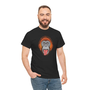 Soft Cotton Tee - Orangutan’s Face Deluxe Fit - Dipaliz - T-shirts