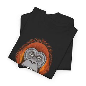 Soft Cotton Tee - Orangutan’s Face Deluxe Fit - Dipaliz - T-shirts
