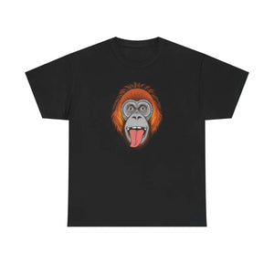 Soft Cotton Tee - Orangutan’s Face Deluxe Fit - Dipaliz - T-shirts