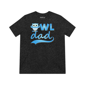 Soft Unisex Triblend Tee - Owl Dad Animal Print - Dipaliz - T-shirts