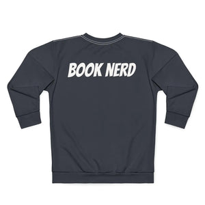 Cozy Unisex Sweatshirt - Owl Reading Book Nerd - Dipaliz - Sweatshirts