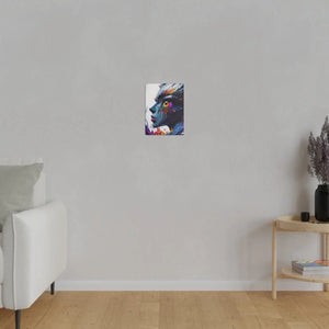 Paint Splash Woman Face Matte Canvas - Dipaliz - Posters Prints & Visual Artwork