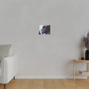 Paint Splash Woman Face Matte Canvas - Dipaliz - Posters Prints & Visual Artwork