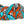 Paisley Orange and Blue Stylish Hair Accessories Scrunchie